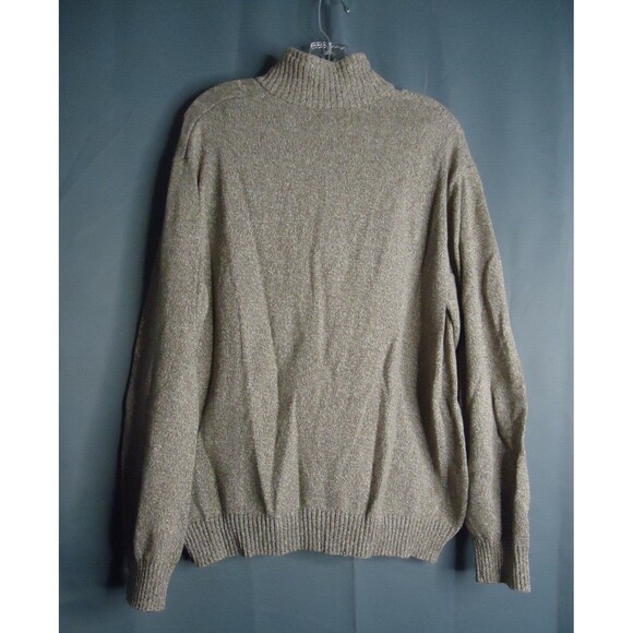 Tricots St Raphael Pullover Sweater Mens XL Brown Quarter Zip Sherpa Collar - Picture 8 of 8